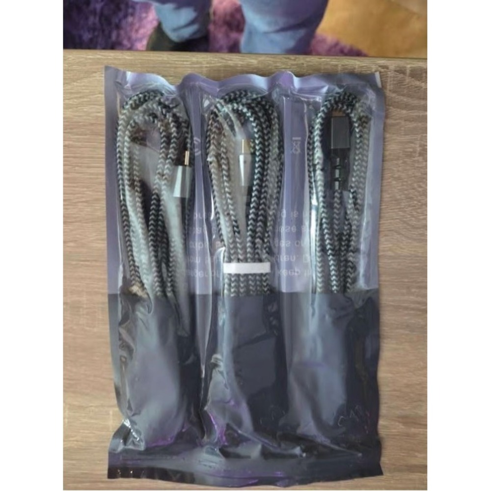 Eaedgrr 3 Pack USB C to USB C Cable 3ft 6ft‎ 10ft 60W Braided Fast Charging Cord